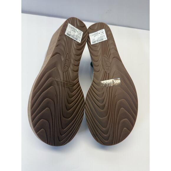 Clark’s Stasha Hale Solid While Wedge Women’s Size 9 W New With Box - Picture 6 of 10